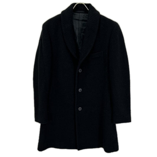 ISSEY MIYAKE MEN ME23FD071 Wool Long Coat Black Size 2