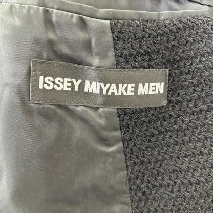 ISSEY MIYAKE MEN ME23FD071 Wool Long Coat Black Size 2