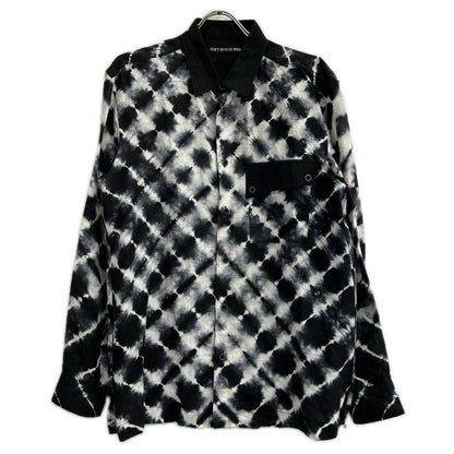 ISSEY MIYAKE MEN 99SS Itajime-Dyed Linen Shirt Black Size 3