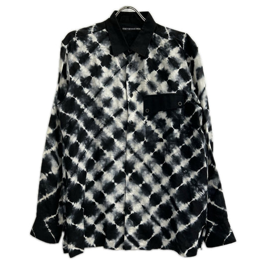 ISSEY MIYAKE MEN 99SS Itajime-Dyed Linen Shirt Black Size 3