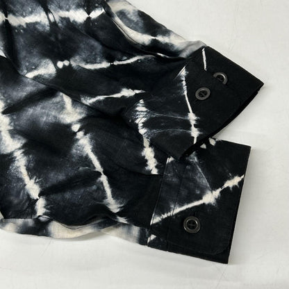 ISSEY MIYAKE MEN 99SS Itajime-Dyed Linen Shirt Black Size 3