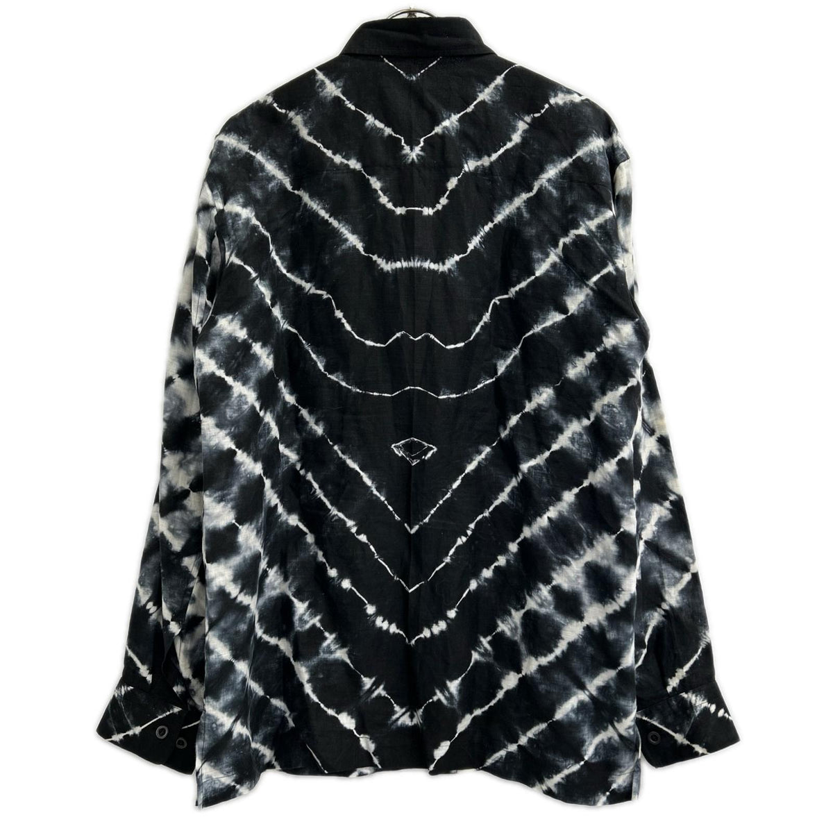 ISSEY MIYAKE MEN 99SS Itajime-Dyed Linen Shirt Black Size 3