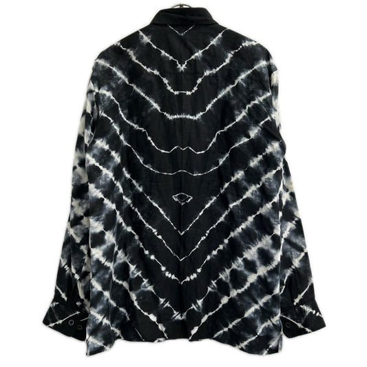 ISSEY MIYAKE MEN 99SS Itajime-Dyed Linen Shirt Black Size 3