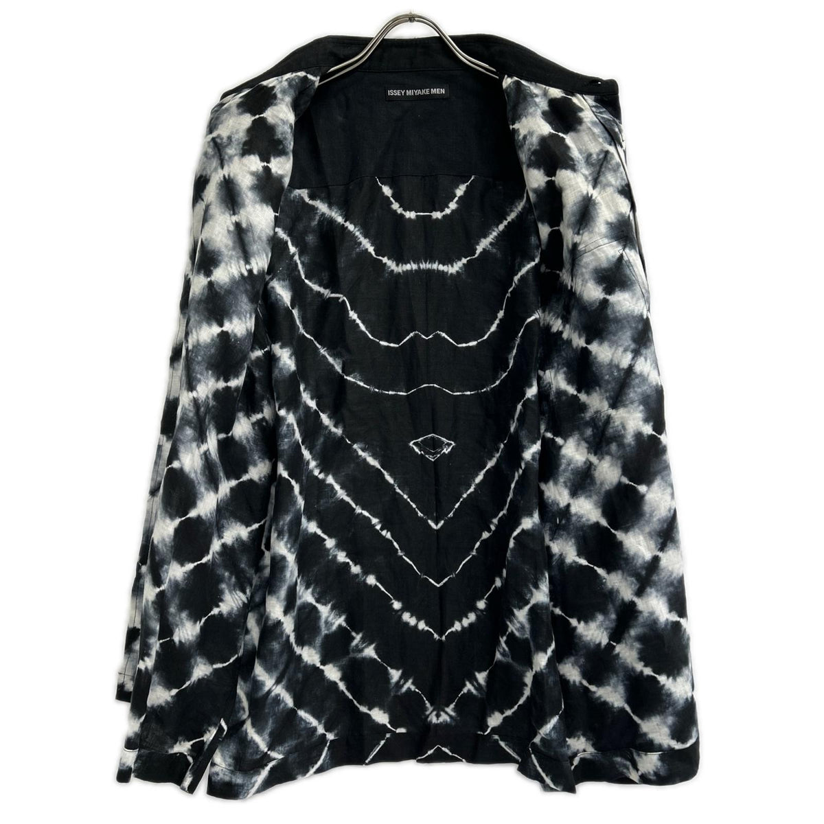ISSEY MIYAKE MEN 99SS Itajime-Dyed Linen Shirt Black Size 3