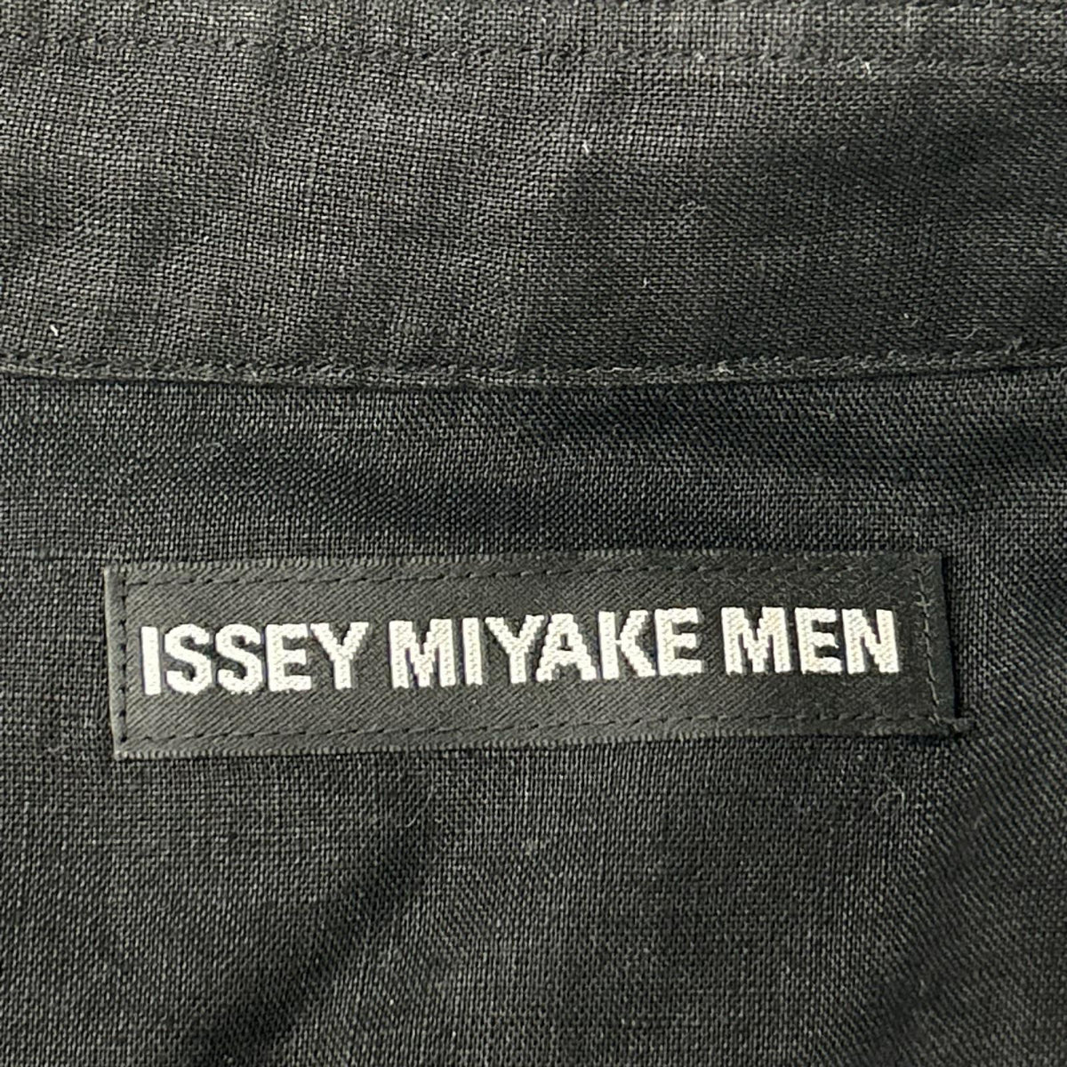 ISSEY MIYAKE MEN 99SS Itajime-Dyed Linen Shirt Black Size 3