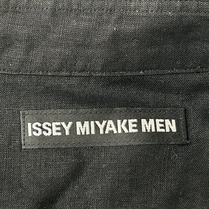 ISSEY MIYAKE MEN 99SS Itajime-Dyed Linen Shirt Black Size 3