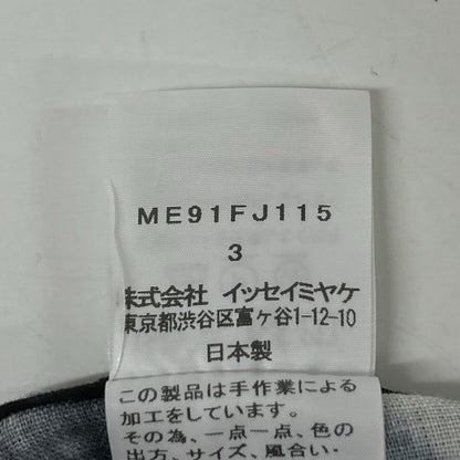 ISSEY MIYAKE MEN 99SS Itajime-Dyed Linen Shirt Black Size 3