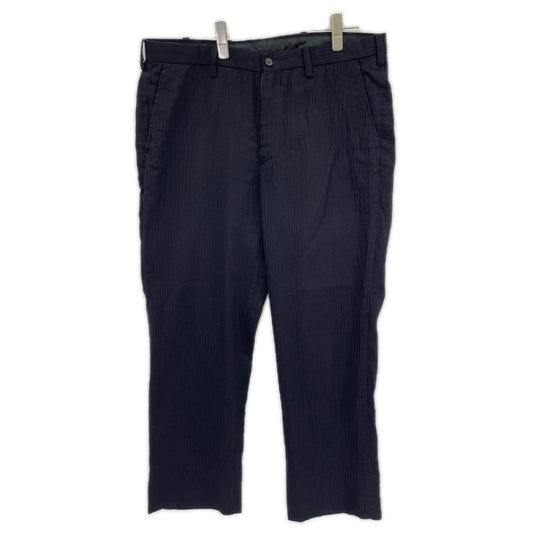 ISSEY MIYAKE MEN ME21FF026 Wrinkle Wool Pants Navy Size 3