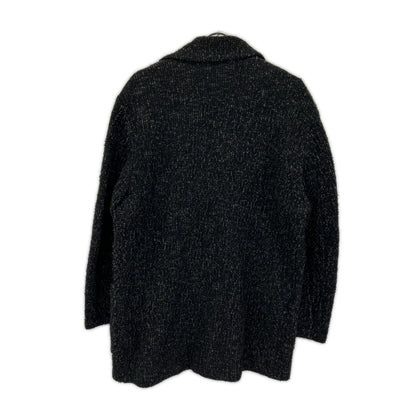 ISSEY MIYAKE MEN 12AW Black Tweed Knit Jacket Size 4