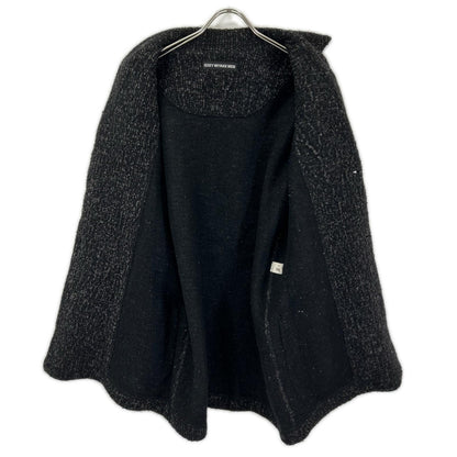 ISSEY MIYAKE MEN 12AW Black Tweed Knit Jacket Size 4