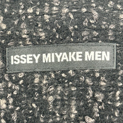 ISSEY MIYAKE MEN 12AW Black Tweed Knit Jacket Size 4