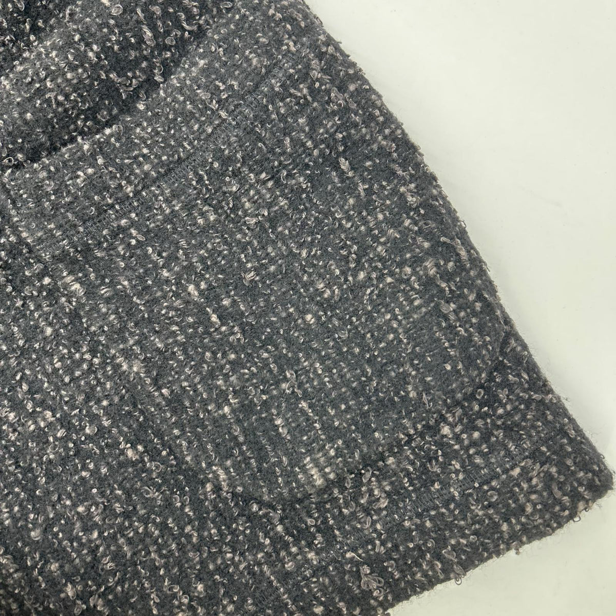 ISSEY MIYAKE MEN 12AW Black Tweed Knit Jacket Size 4