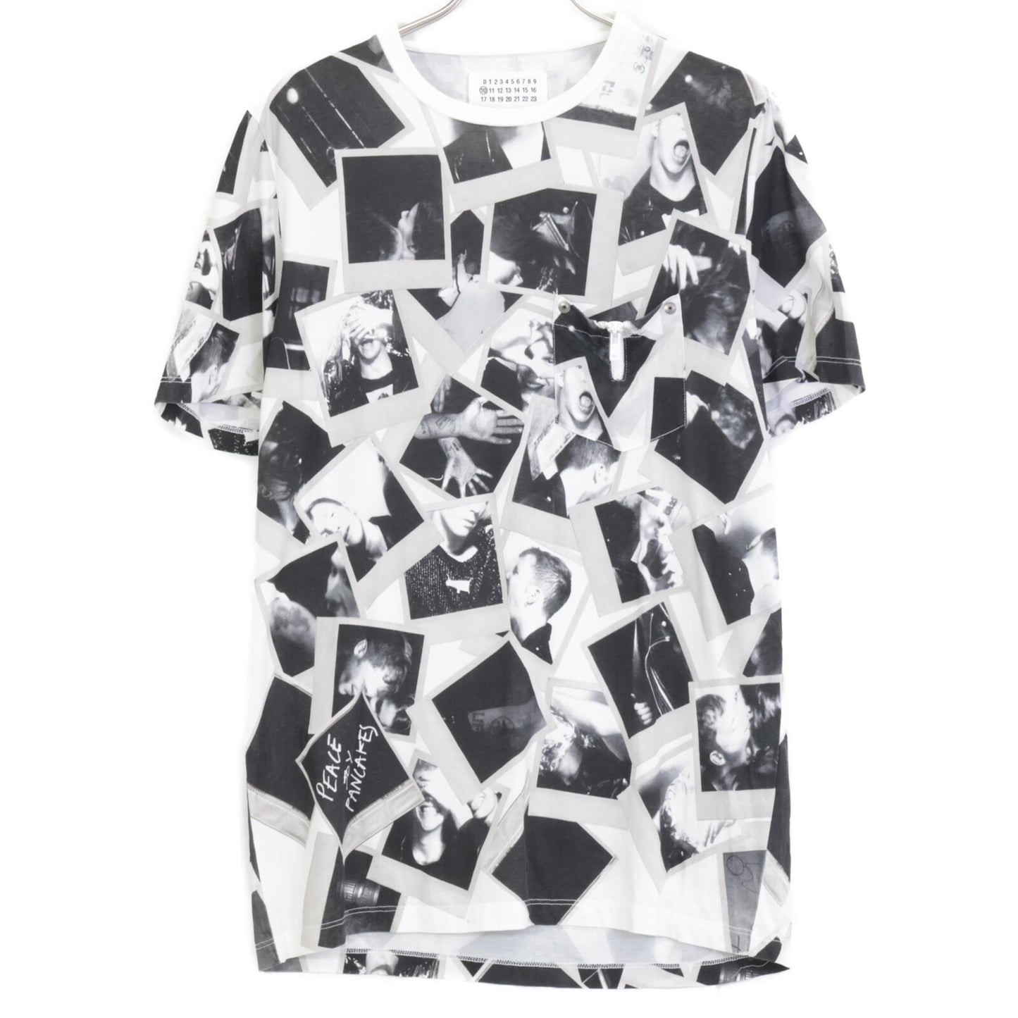 Maison Margiela Cotton Printed T-Shirt Black Size 46