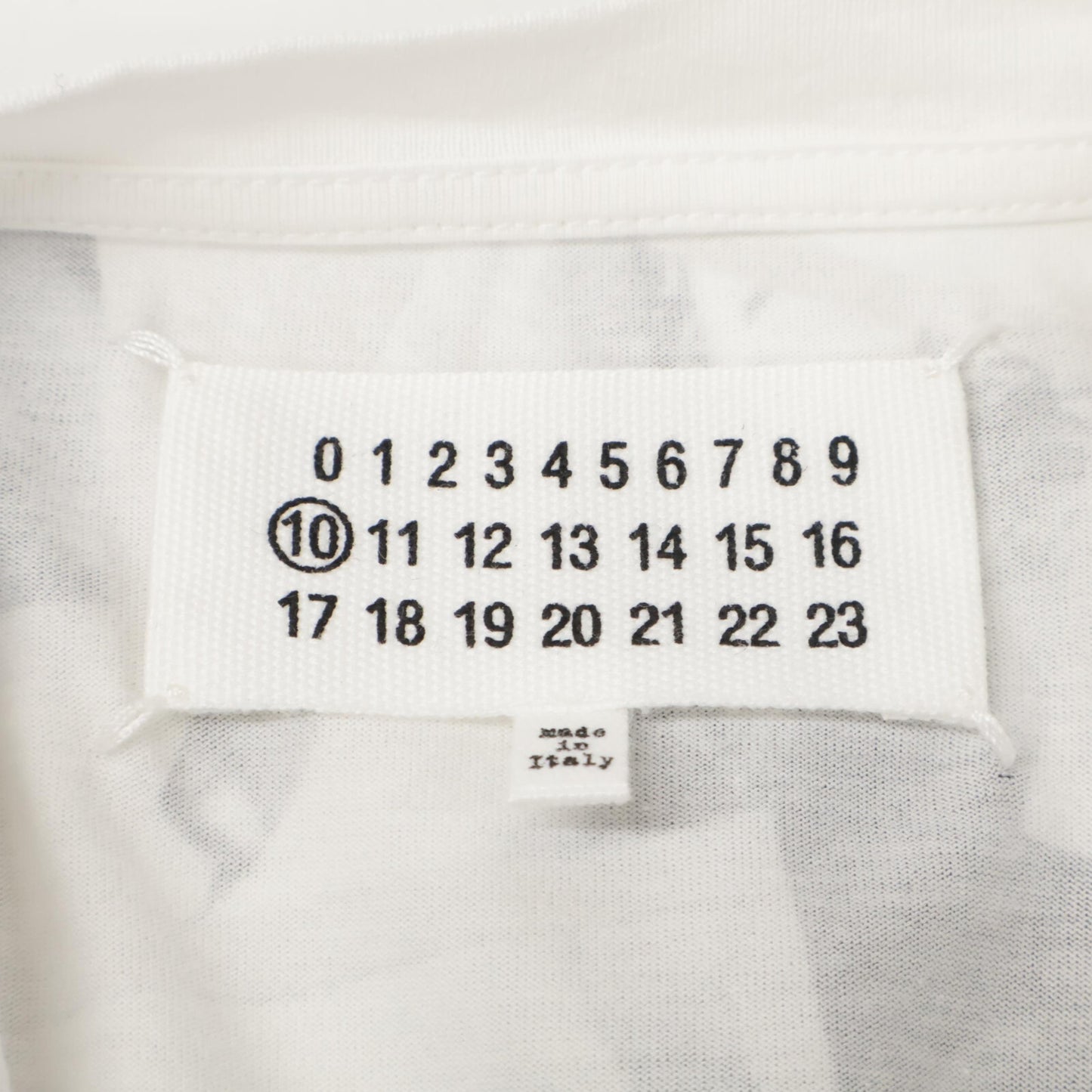 Maison Margiela Cotton Printed T-Shirt Black Size 46