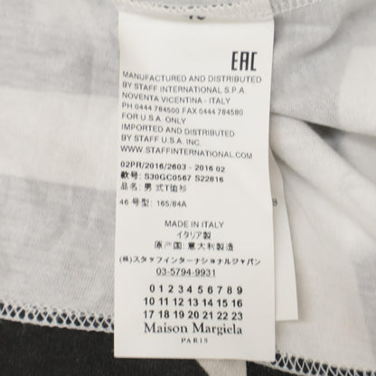 Maison Margiela Cotton Printed T-Shirt Black Size 46