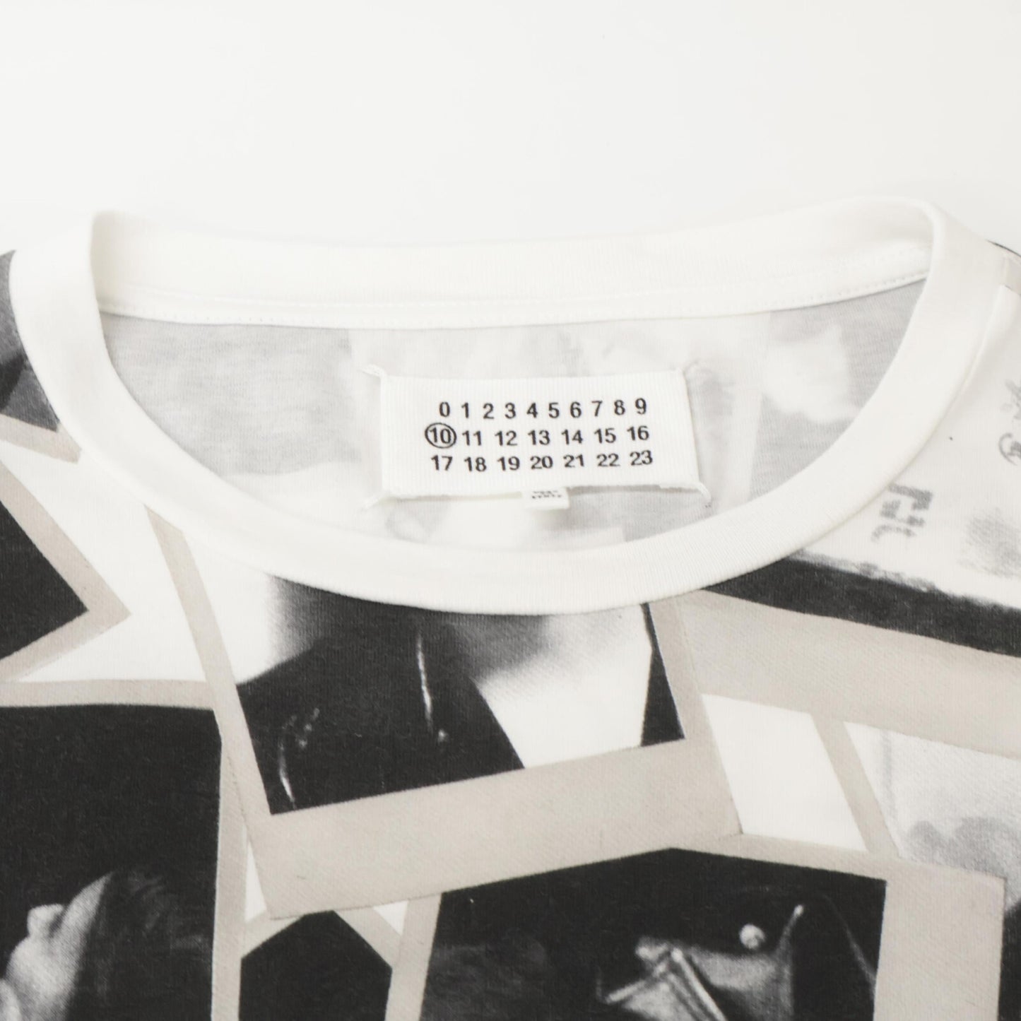 Maison Margiela Cotton Printed T-Shirt Black Size 46