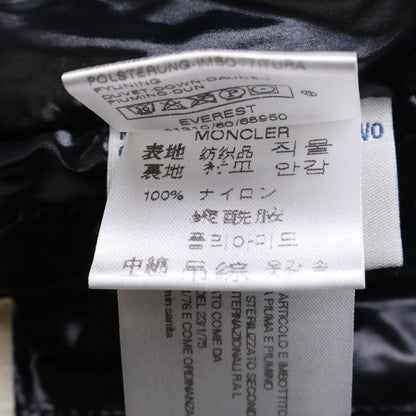 MONCLER EVEREST 41310 Nylon Down Jacket Black Size 0