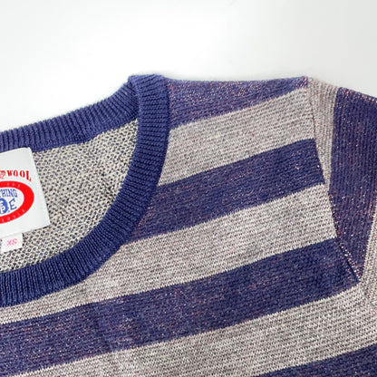A BATHING APE Striped BAPEcafe Skull Sweater Size XS