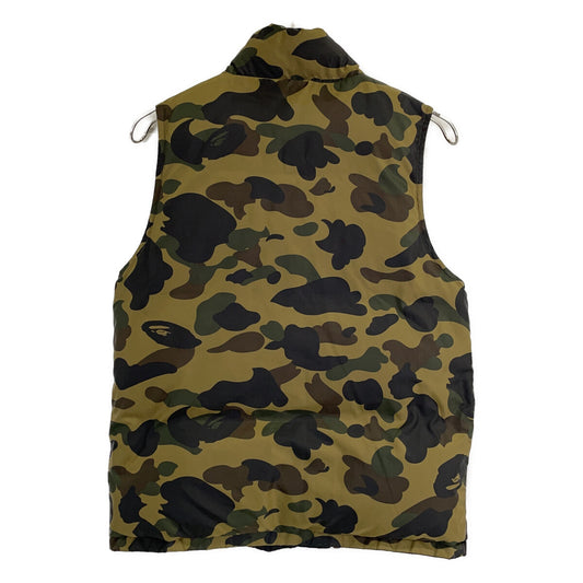 A BATHING APE APE Camo Reversible Down Vest Size S