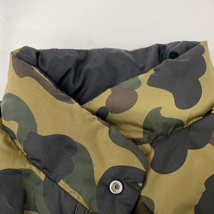 A BATHING APE APE Camo Reversible Down Vest Size S