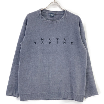 MUTA MARINE Chenille Knit Sweater Gray