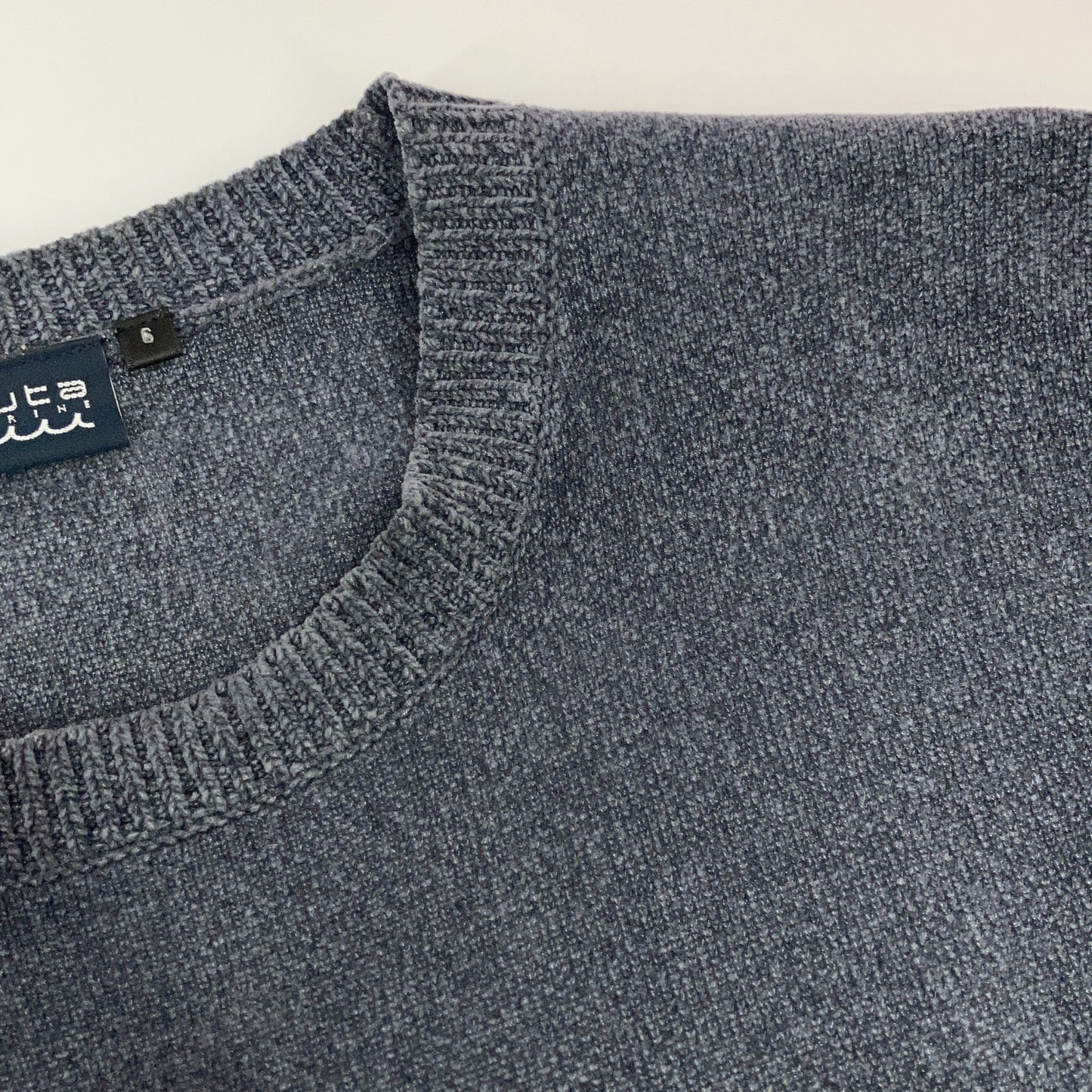 MUTA MARINE Chenille Knit Sweater Gray