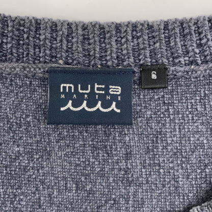MUTA MARINE Chenille Knit Sweater Gray