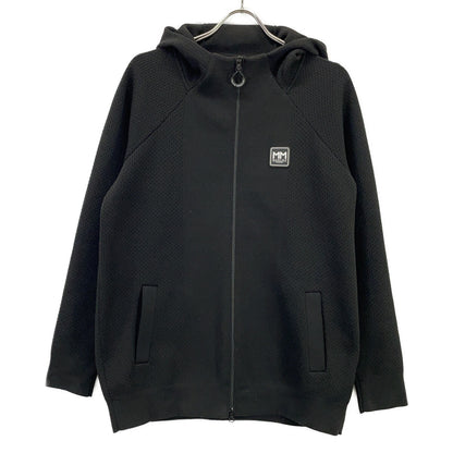 MUTA MARINE Polyester Zip-Up Hoodie Black Jacket