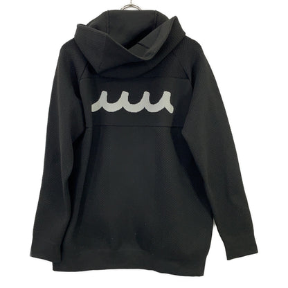 MUTA MARINE Polyester Zip-Up Hoodie Black Jacket