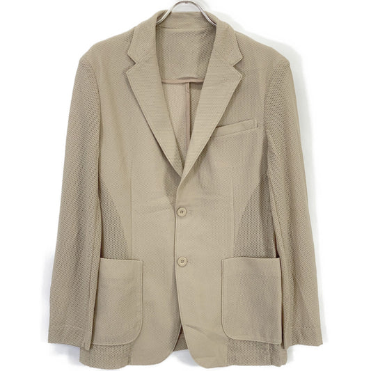 MUTA MARINE Mesh Tailored Blazer Beige