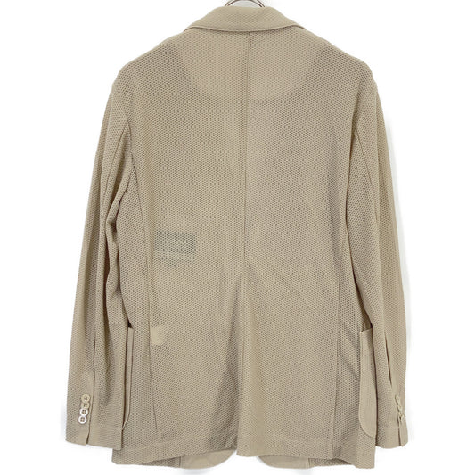 MUTA MARINE Mesh Tailored Blazer Beige