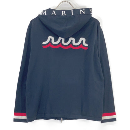 MUTA MARINE Summer Knit Zip Hoodie Black