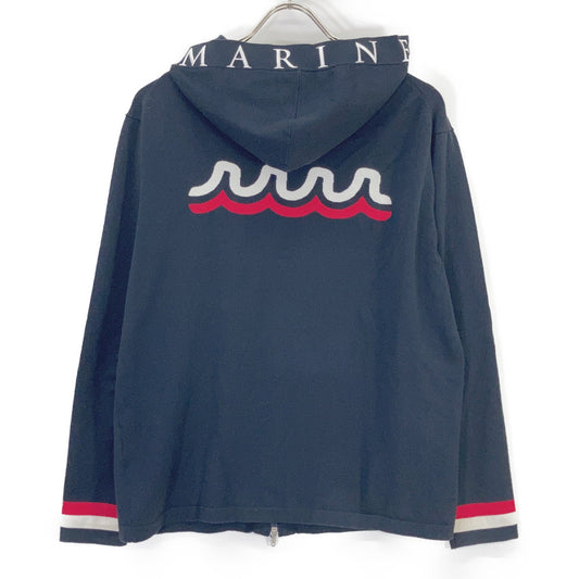 MUTA MARINE Summer Knit Zip Hoodie Black