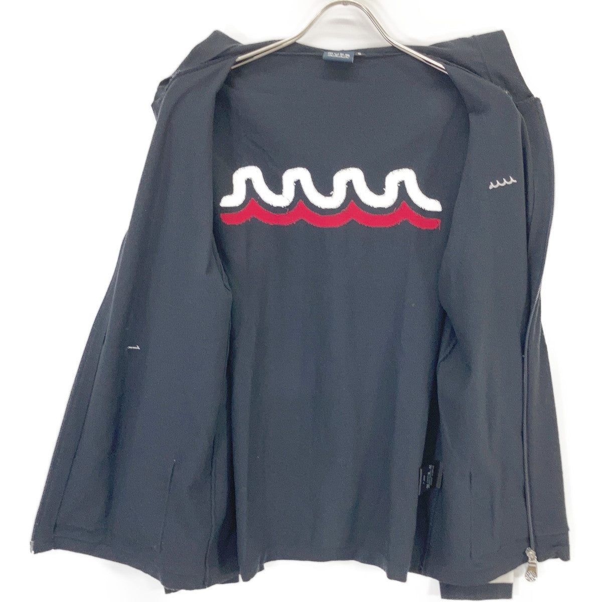 MUTA MARINE Summer Knit Zip Hoodie Black