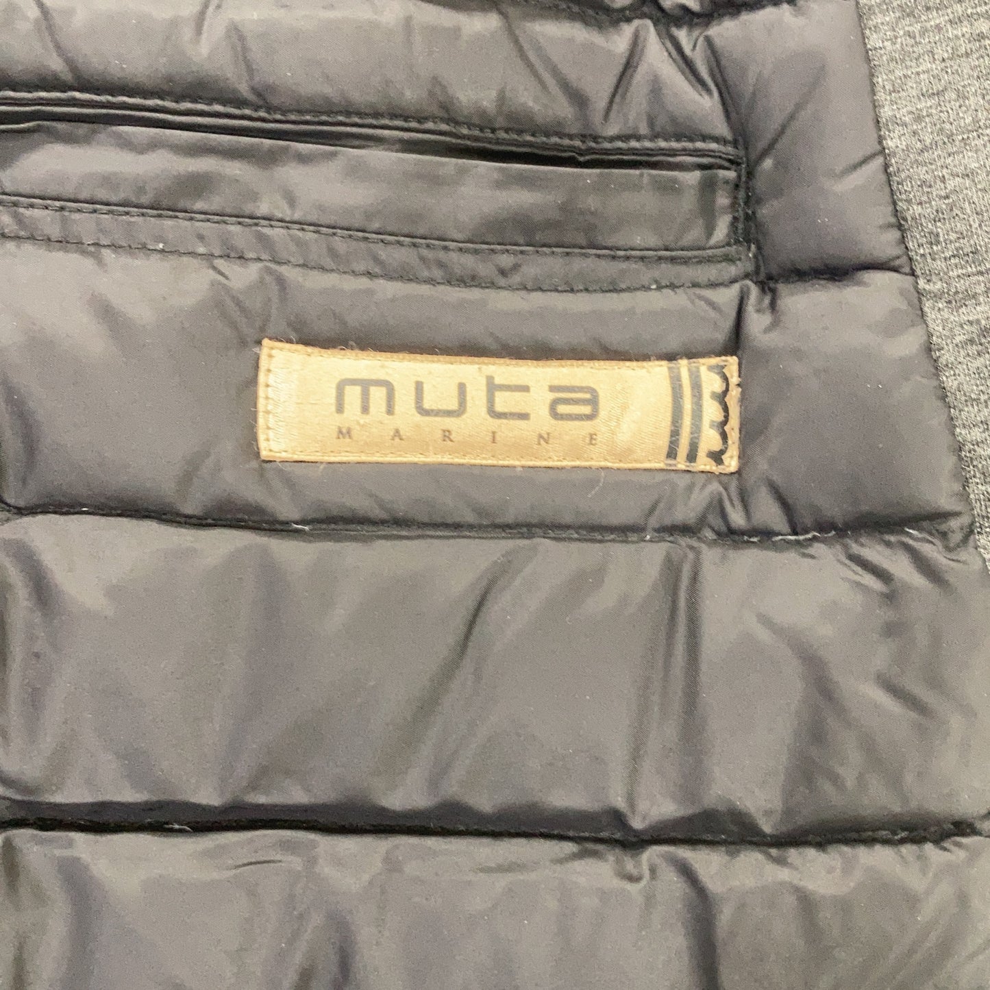 MUTA MARINE Nylon Quilted Pants Black/Gray