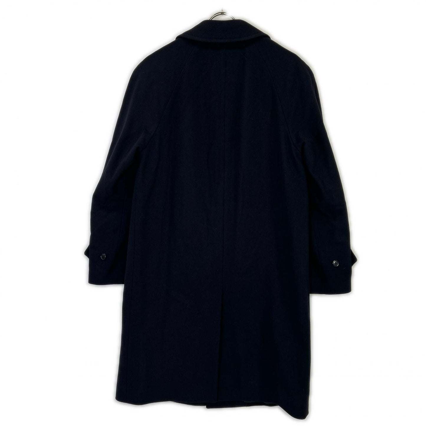 BEAMS F Cashmere Blend Bal Collar Coat Navy Size 34