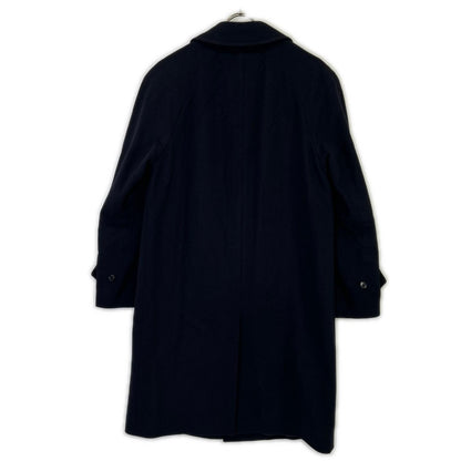 BEAMS F Cashmere Blend Bal Collar Coat Navy Size 34