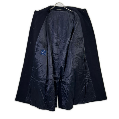 BEAMS F Cashmere Blend Bal Collar Coat Navy Size 34