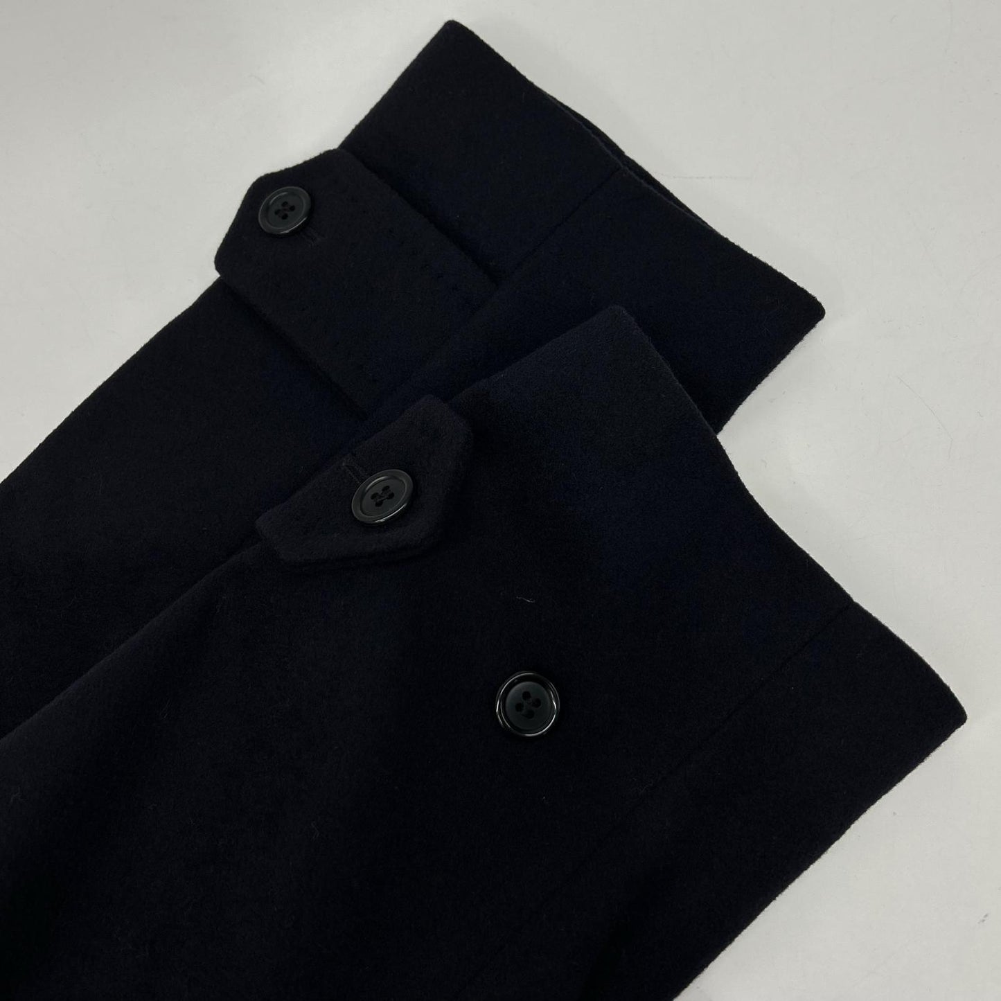 BEAMS F Cashmere Blend Bal Collar Coat Navy Size 34