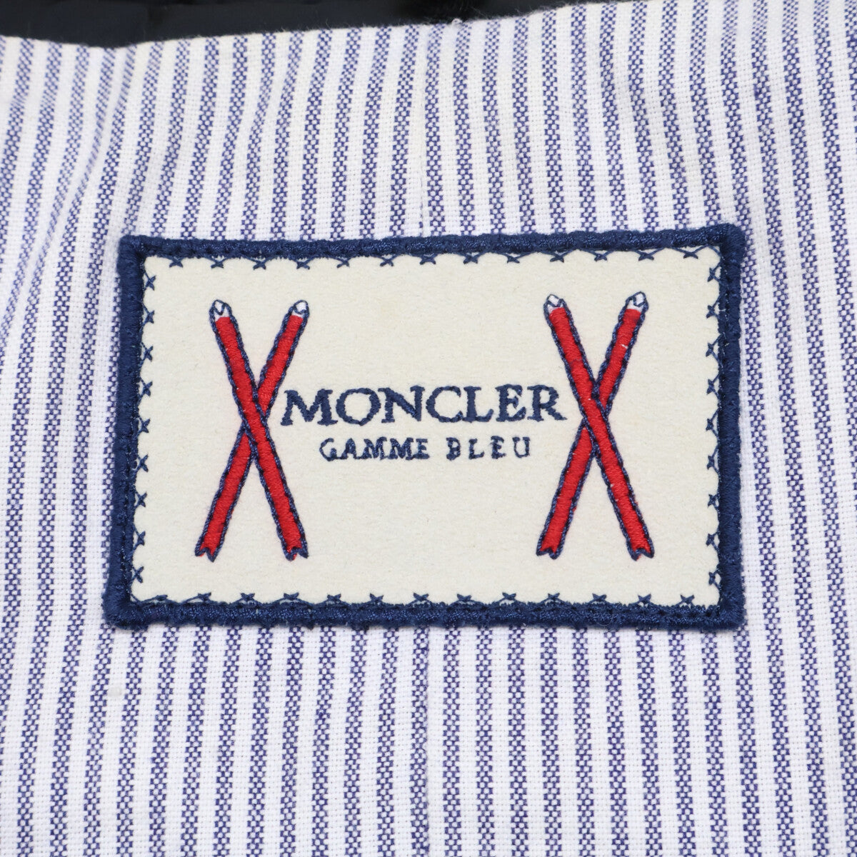 MONCLER GAMME BLUE 69242 Down Jacket Collar Black Size 0