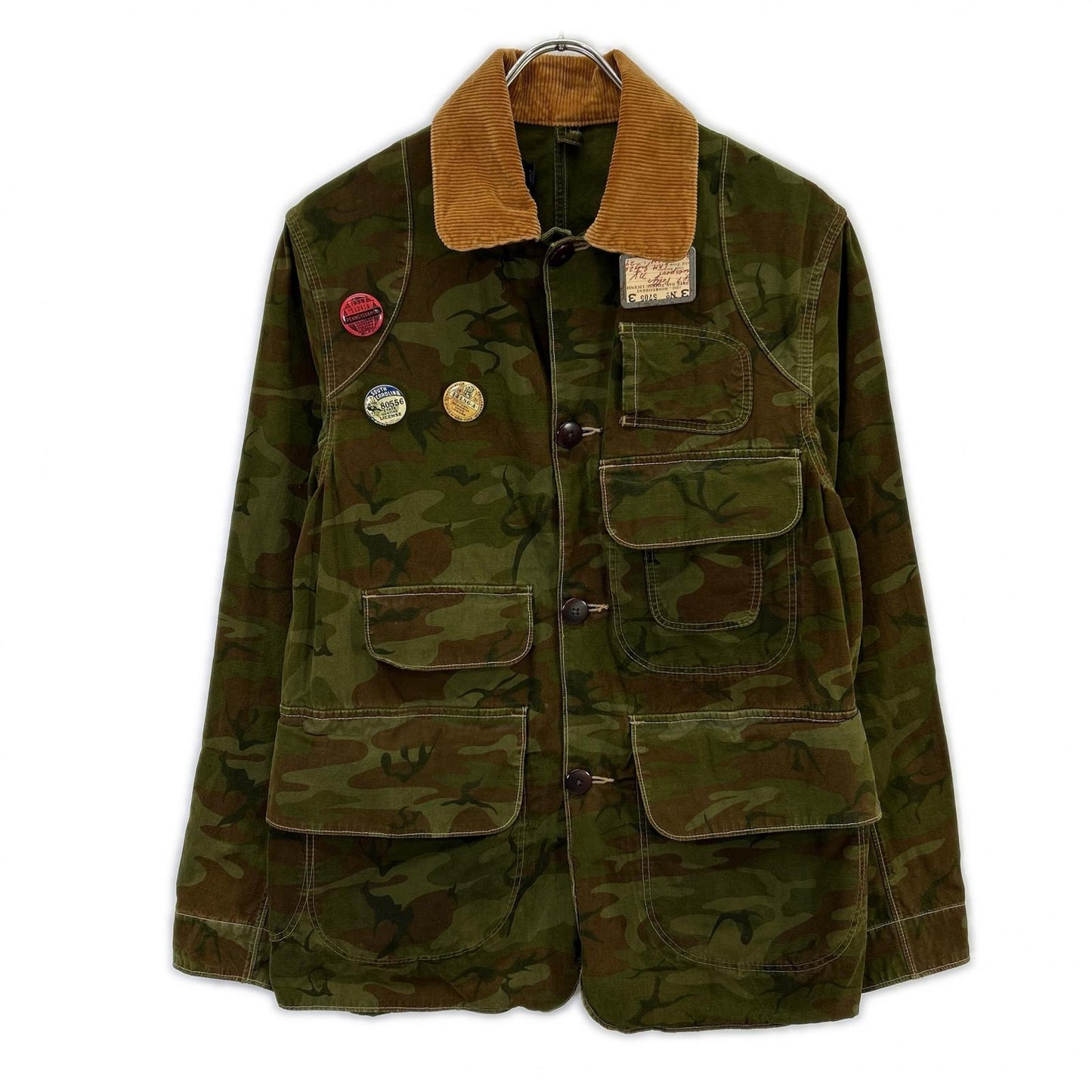 POLO RALPH LAUREN 90s Camo Corduroy Hunting Jacket Size S