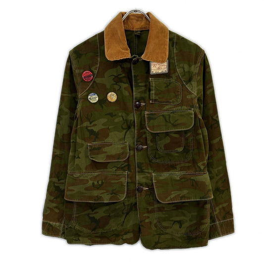 POLO RALPH LAUREN 90s Camo Corduroy Hunting Jacket Size S