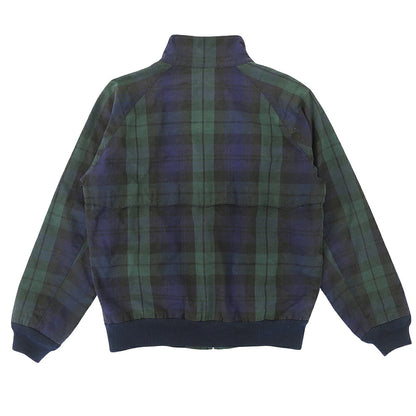 BARACUTA Oiled Check Swingtop Jacket Navy/Green Size 34
