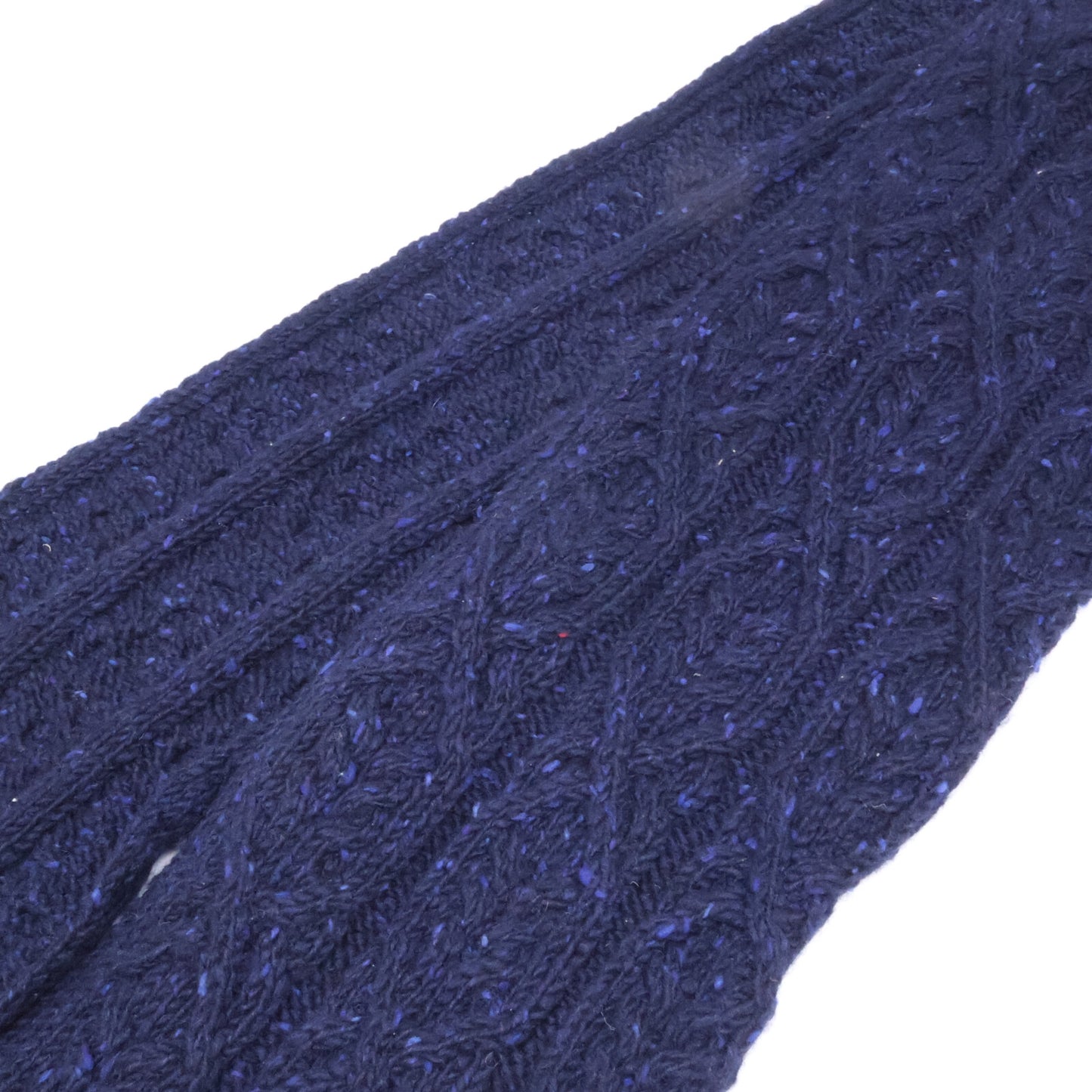 THOM BROWNE Hooded Wool Cable Knit Navy