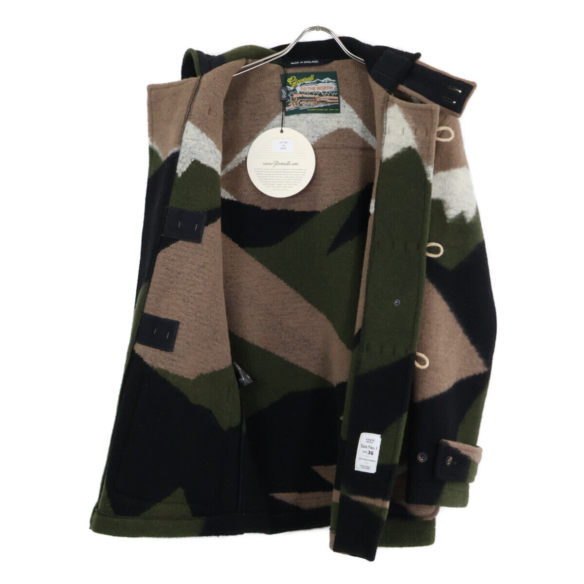 GLOVERALL MID MONTY Duffle Coat Khaki/Brown