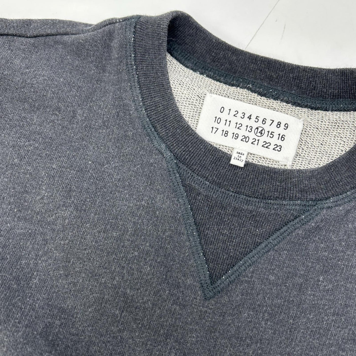 Maison Margiela 15SS Elbow Leather Patch Sweatshirt Size 44