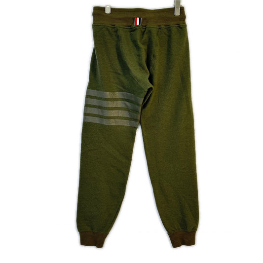 THOM BROWNE Green 4BAR Wool Sweatpants Size 0