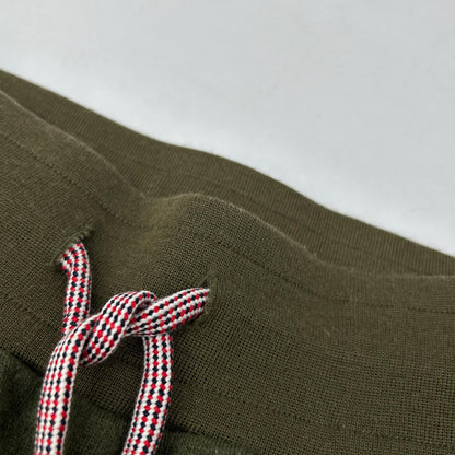 THOM BROWNE Green 4BAR Wool Sweatpants Size 0