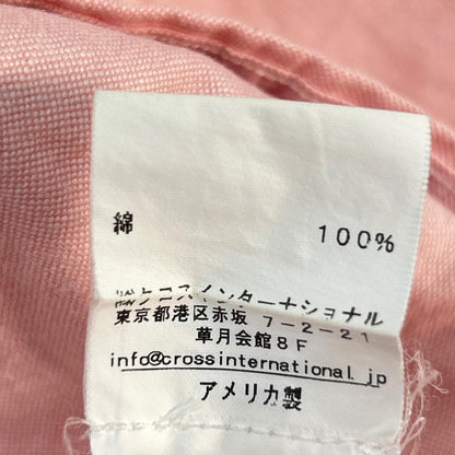 THOM BROWNE Pink Tricolor Cotton BD Shirt Size 0
