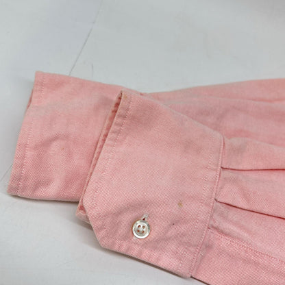 THOM BROWNE Pink Tricolor Cotton BD Shirt Size 0